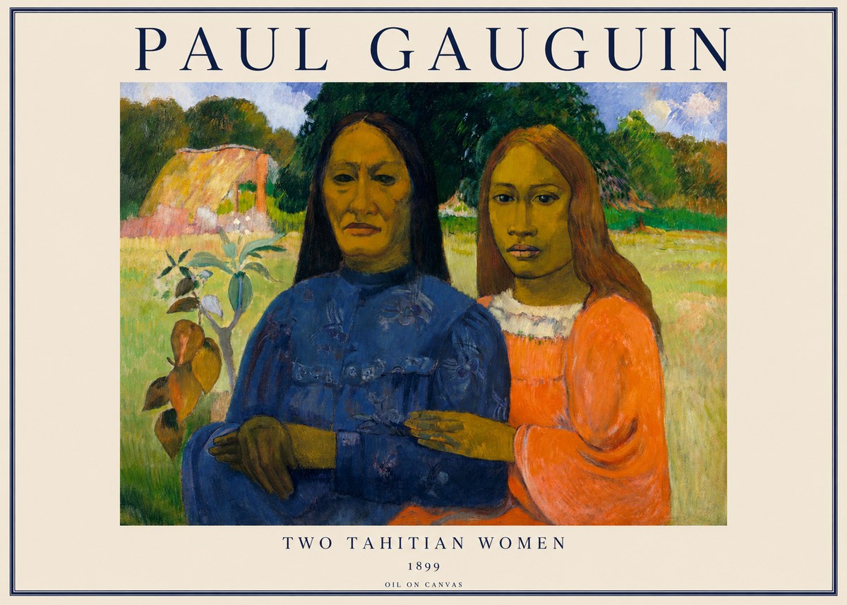 Paul Gauguin Two Tahitian Women II No1 - Plakat