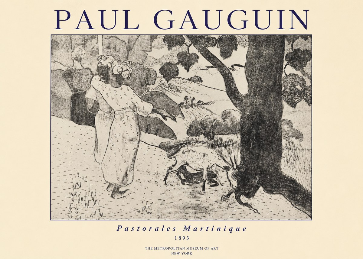 Paul Gauguin Pastorales Martinique No1 - Plakat