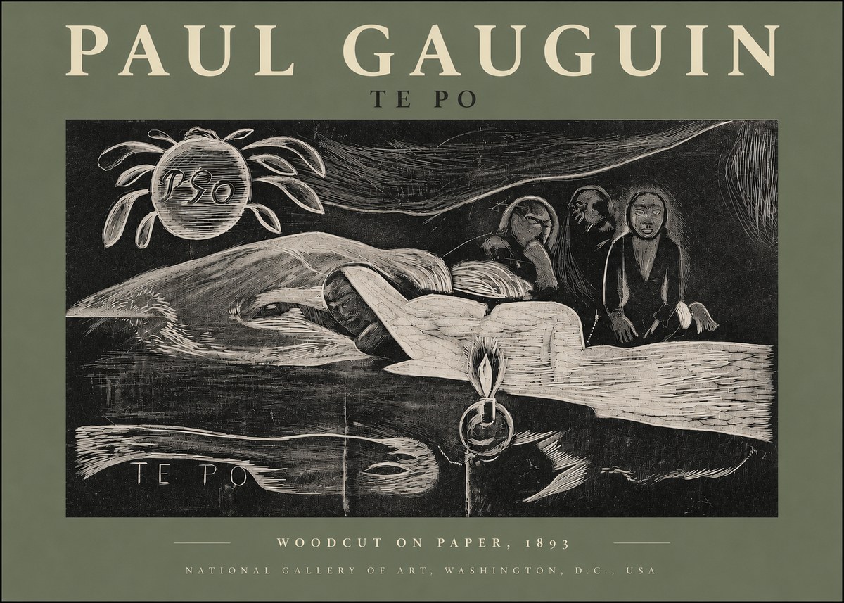 Paul Gauguin Te Po No3 - Plakat