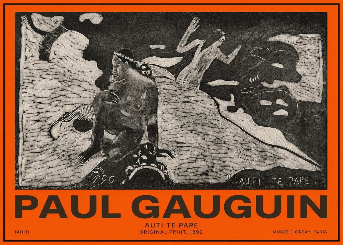 Paul Gauguin Auti Te Pape No2 - Plakat