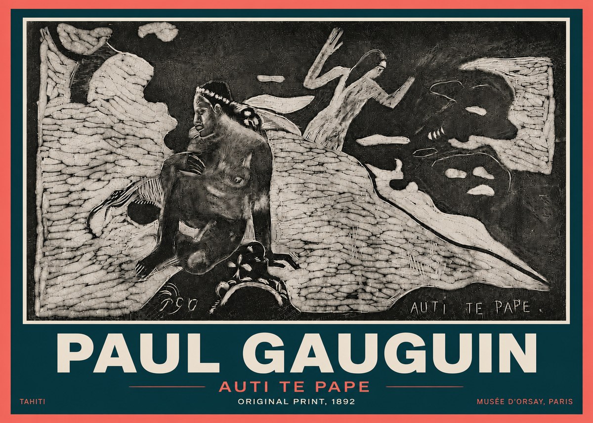 Paul Gauguin Auti Te Pape No6 - Plakat