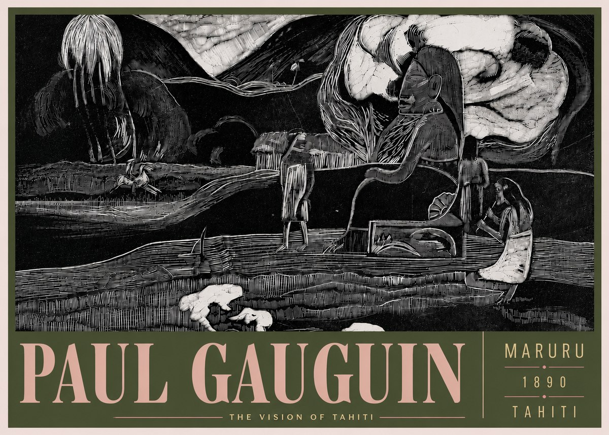 Paul Gauguin Maruru No5 - Plakat