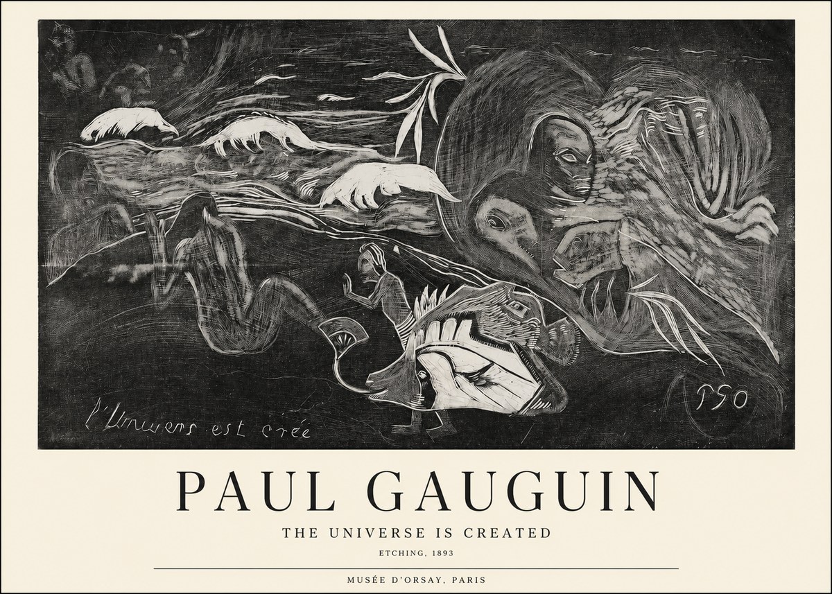 Paul Gauguin The Universe Is Created I No1 - Plakat