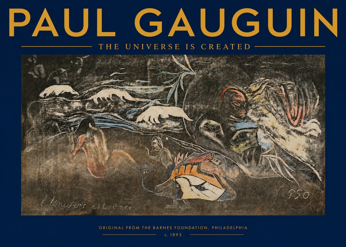 Paul Gauguin The Universe Is Created II No2 - Plakat