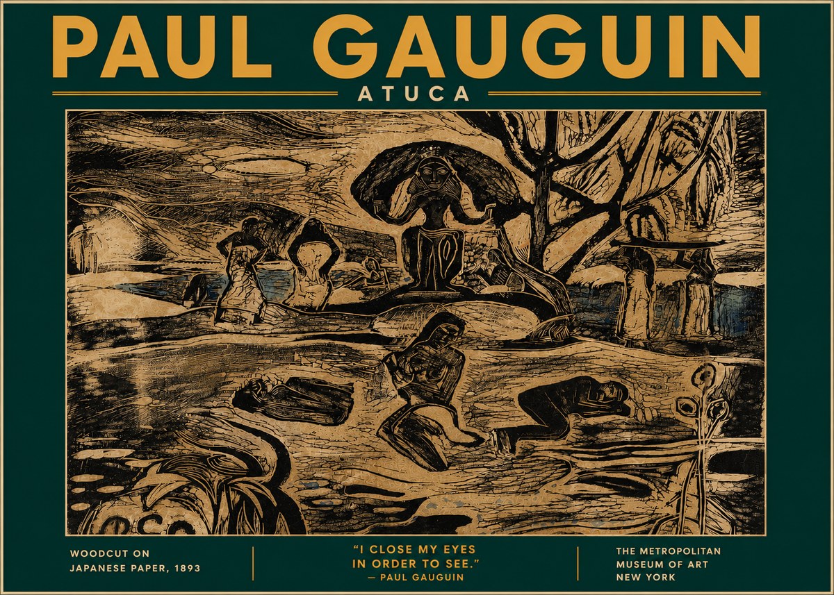 Paul Gauguin Atuca No6 - Plakat