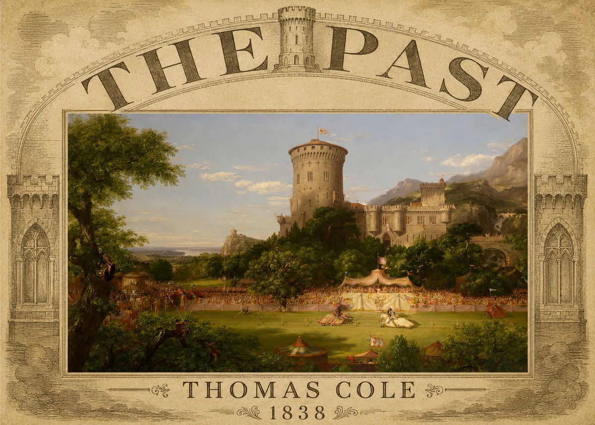 Thomas Cole The Past No3 - Plakat