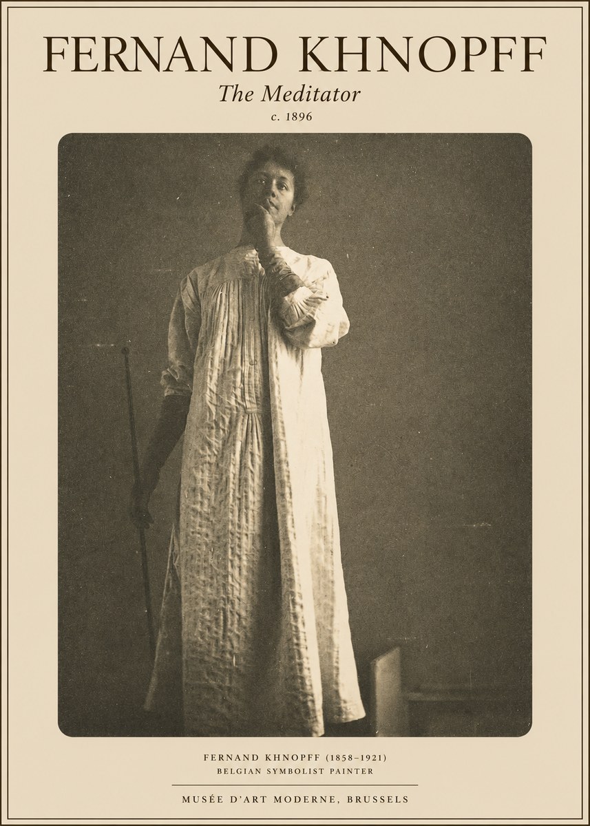 Fernand Khnopff The Dreamer No5 - Plakat