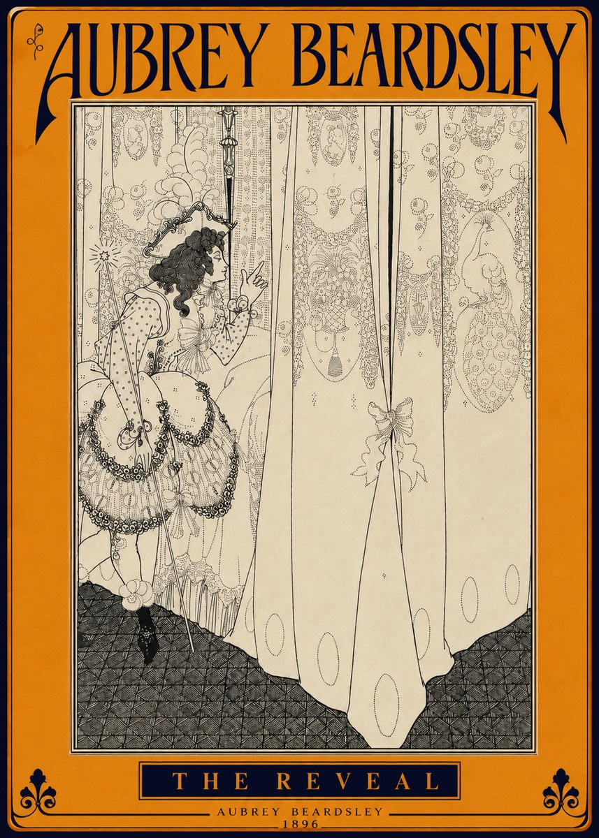Aubrey Beardsley The Reveal No4 - Plakat