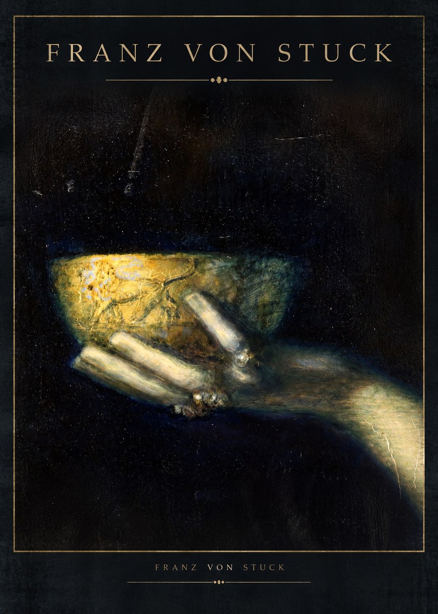 Franz von Stuck Die Schöne Hand Mit Der Schale No2 - Plakat