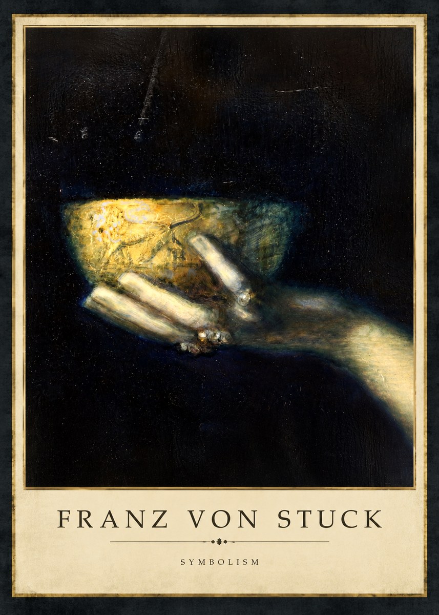 Franz von Stuck Die Schöne Hand Mit Der Schale No4 - Plakat