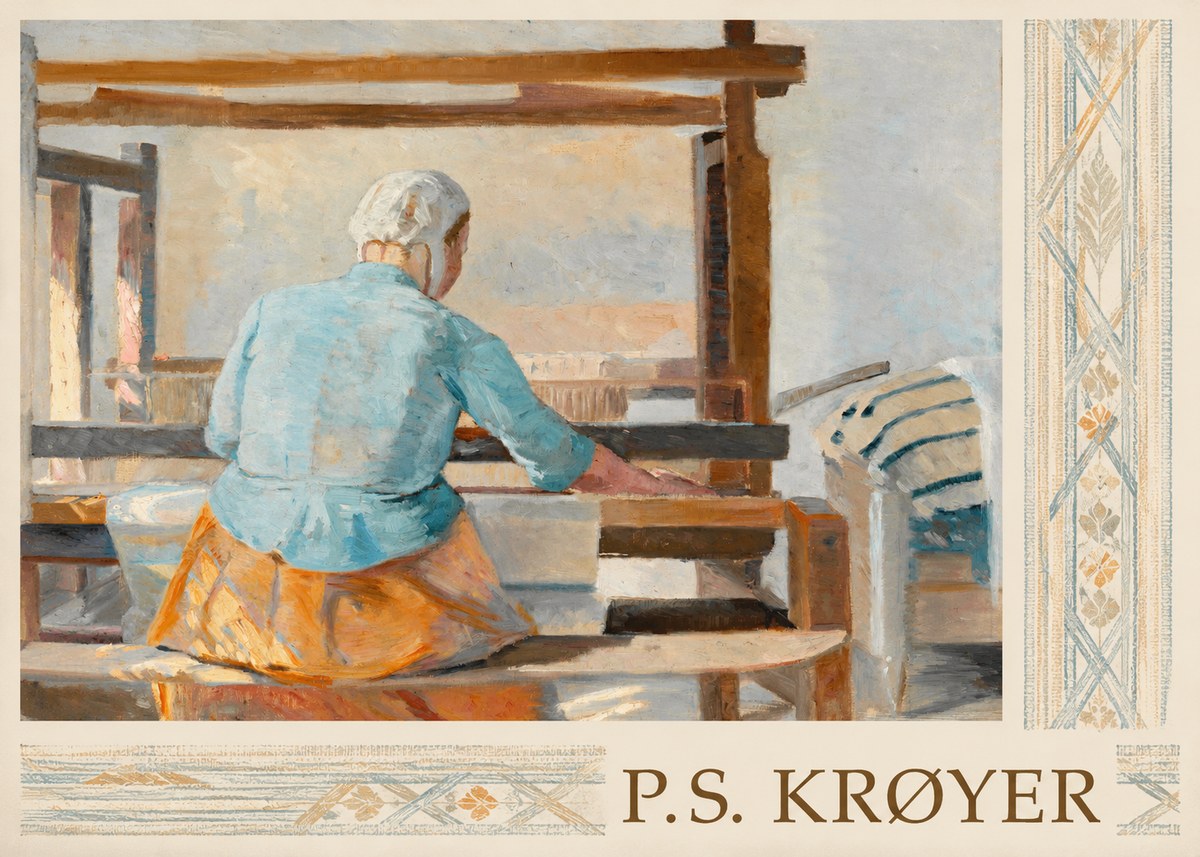 P.S. Krøyer A Weaver No3 - Plakat