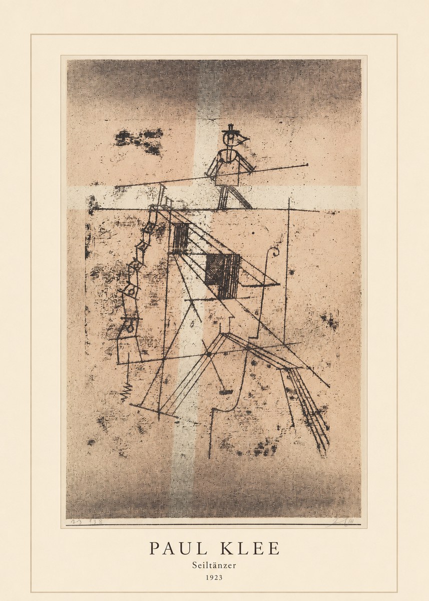 Paul Klee Seiltänzer II No4 - Plakat