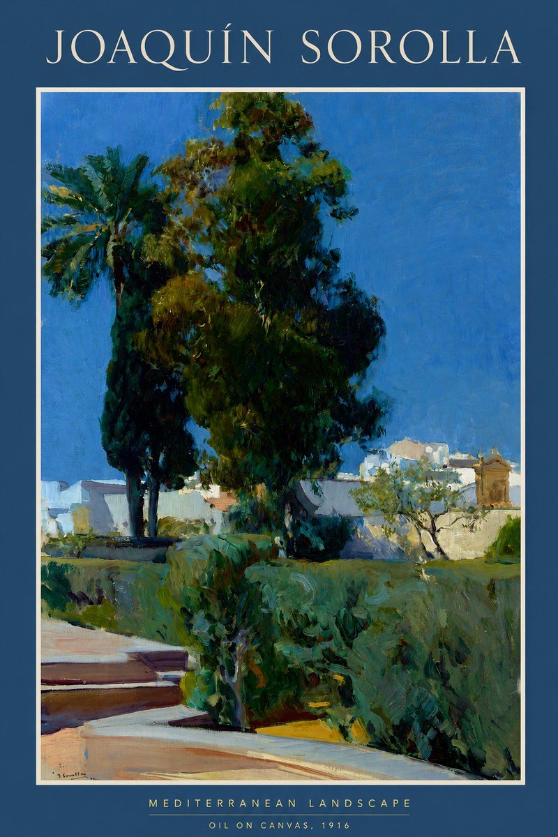 Sorolla Mediterranean Landscape No2 - Plakat