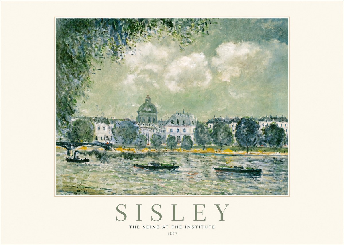 Sisley The Seine at the Institute No1 - Plakat