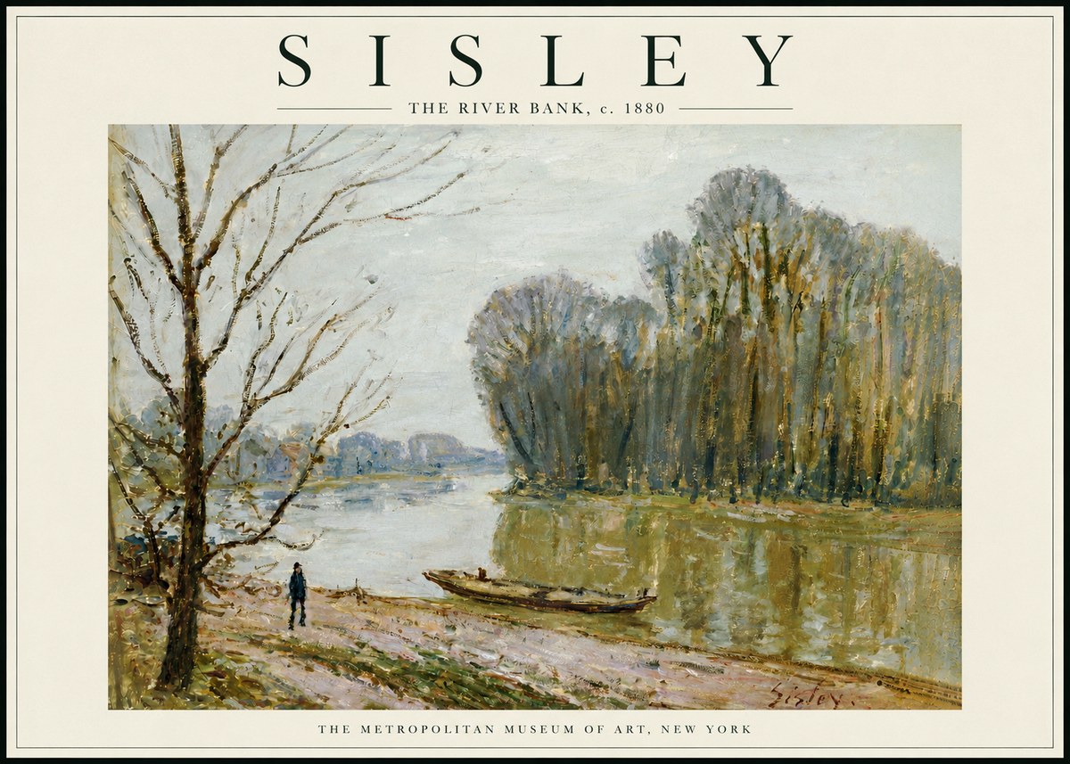 Sisley The River Bank II No6 - Plakat