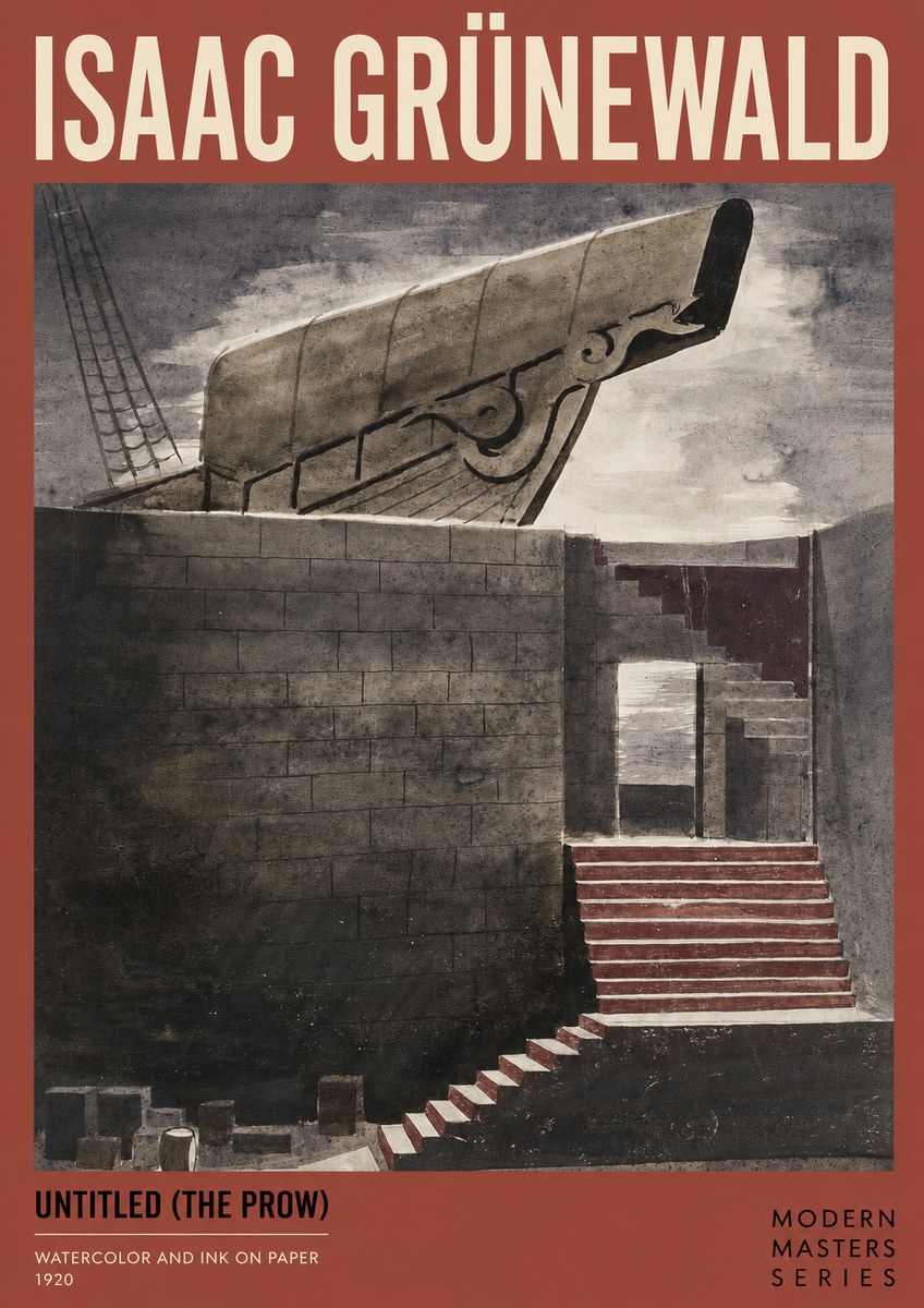 Isaac Grünewald Untitled (the Prow) No2 - Plakat