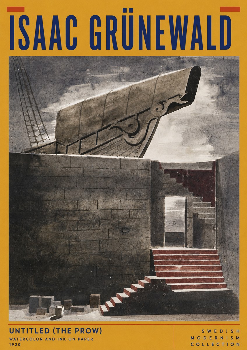 Isaac Grünewald Untitled (the Prow) No6 - Plakat