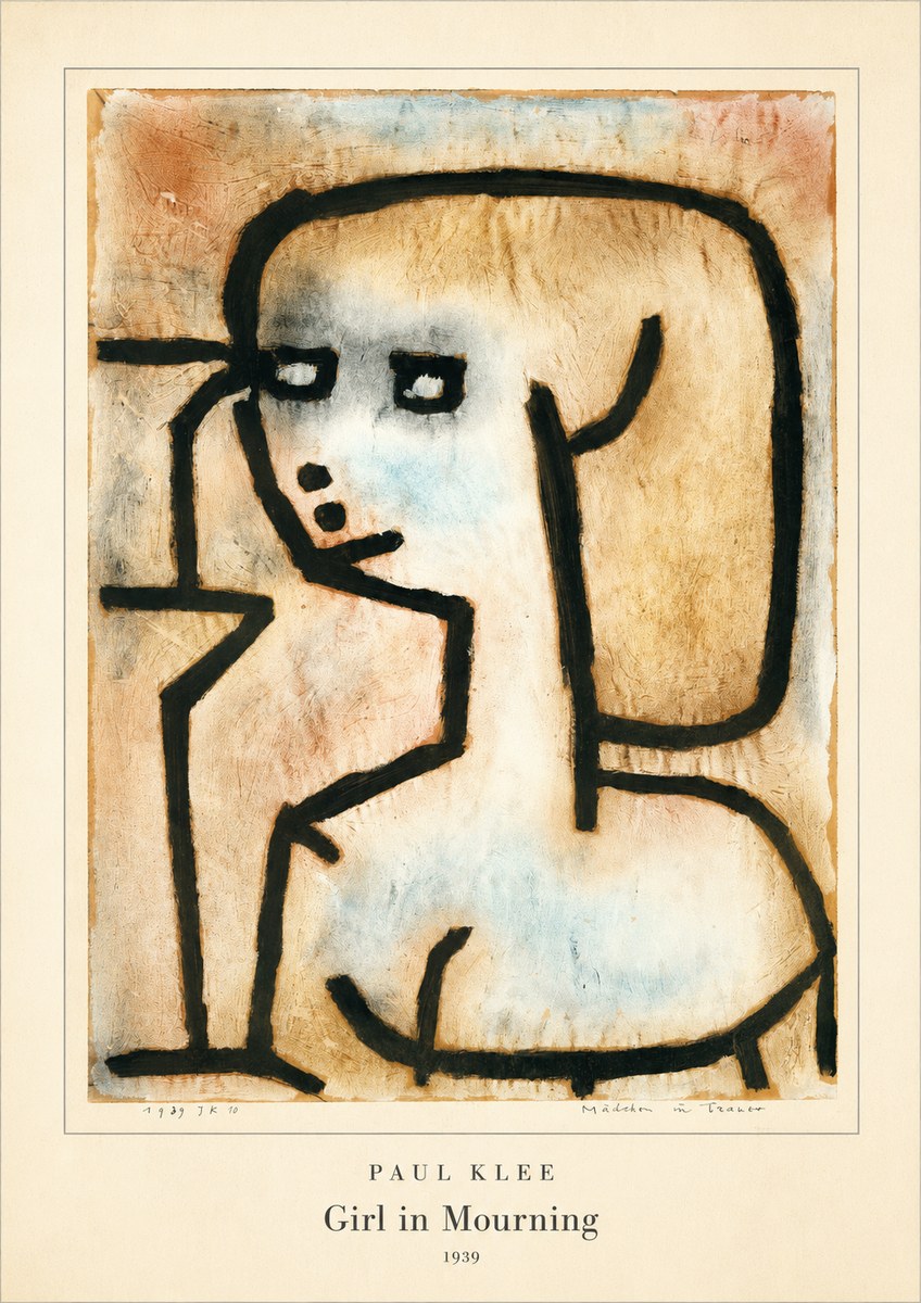 Paul Klee Girl in Mourning No4 - Plakat