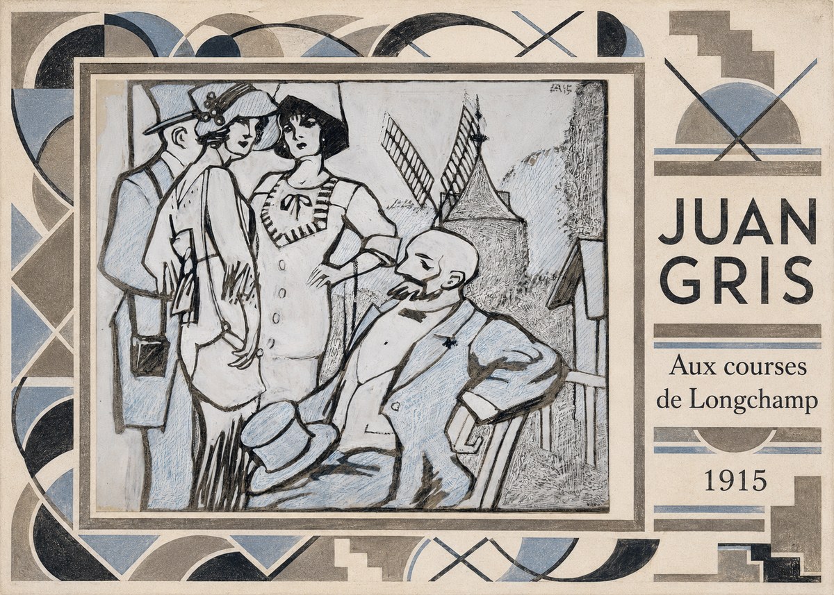 Juan Gris Aux Courses De Longchamp No5 - Plakat
