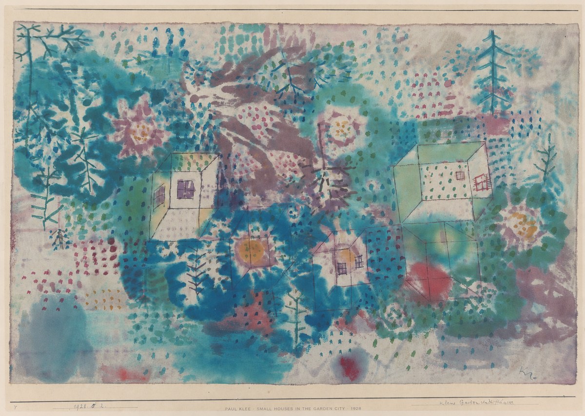 Paul Klee Small Houses in the Garden City No4 - Plakat