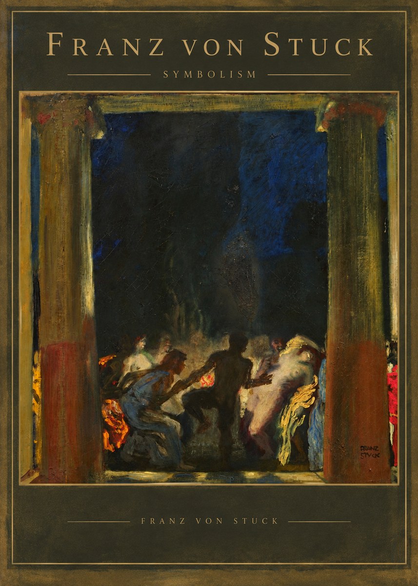 Franz von Stuck Bacchic Revel No5 - Plakat