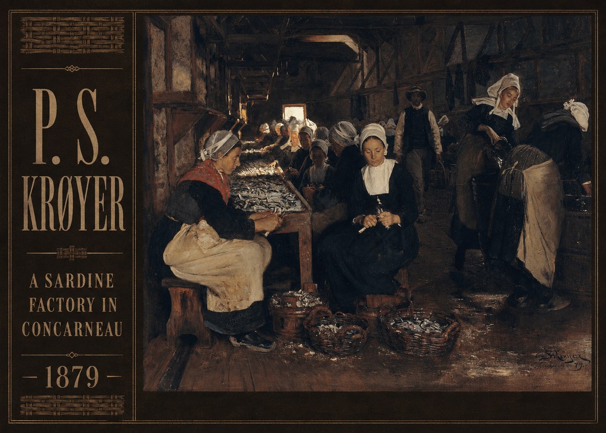 P.S. Krøyer A Sardine Factory in Concarneau No2 - Plakat