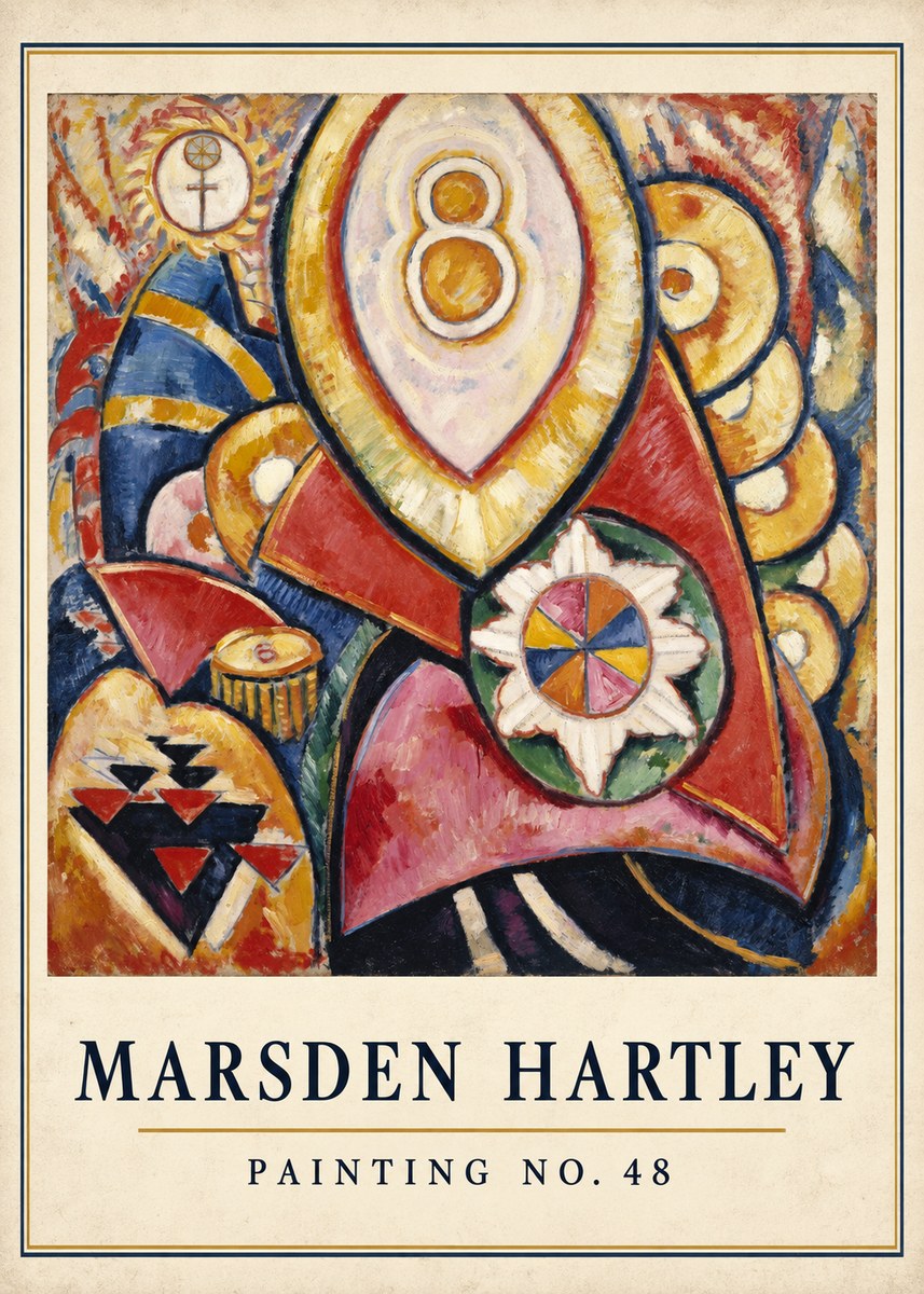 Marsden Hartley Painting No. 48 No4 - Plakat