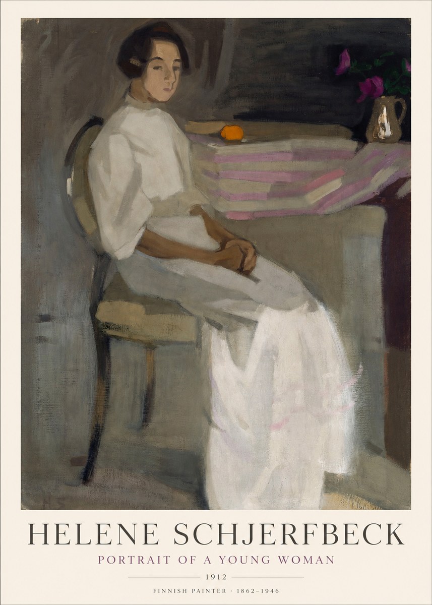 Helene Schjerfbeck Portrait of a Young Woman No1 - Plakat
