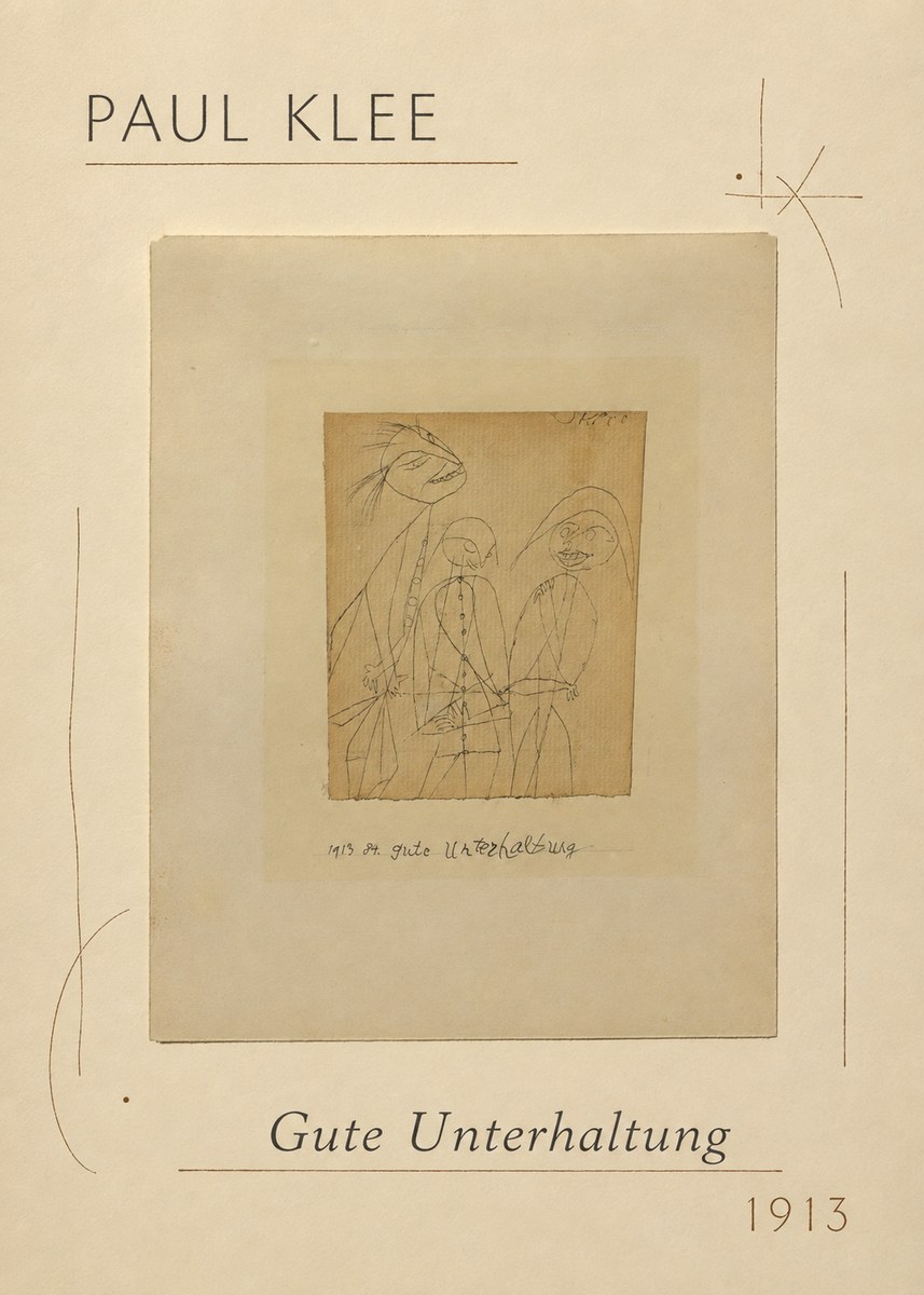 Paul Klee Gute Unterhaltung No1 - Plakat