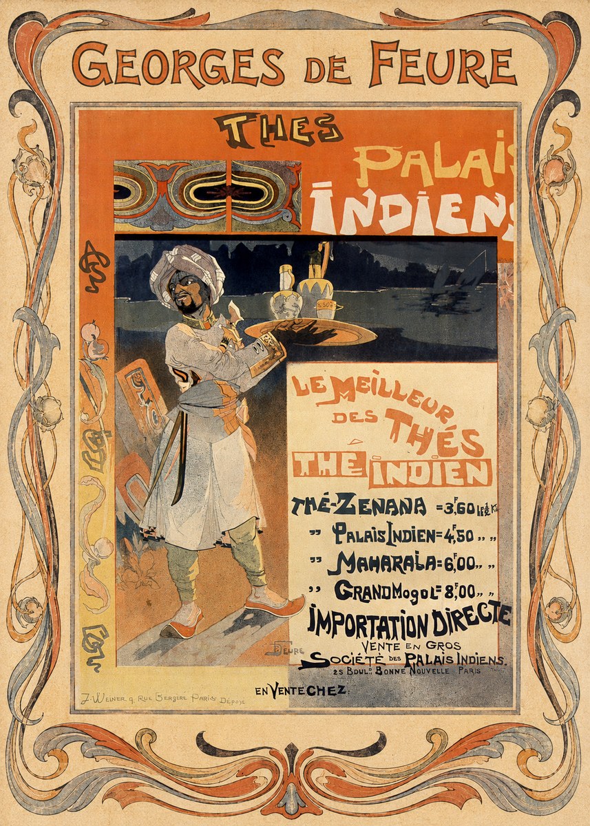 Georges de Feure Thés Palais Indien No1 - Plakat