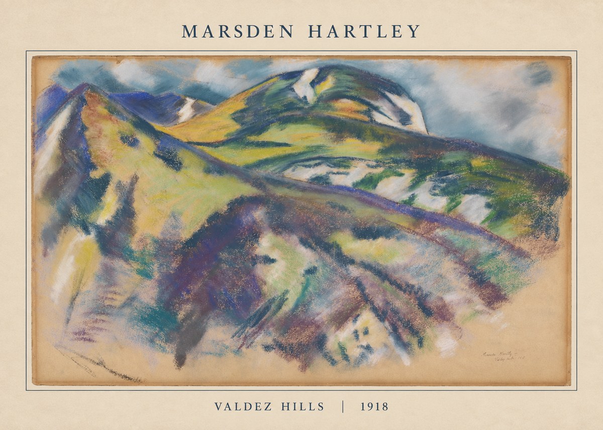 Marsden Hartley Valdez Hills No5 - Plakat