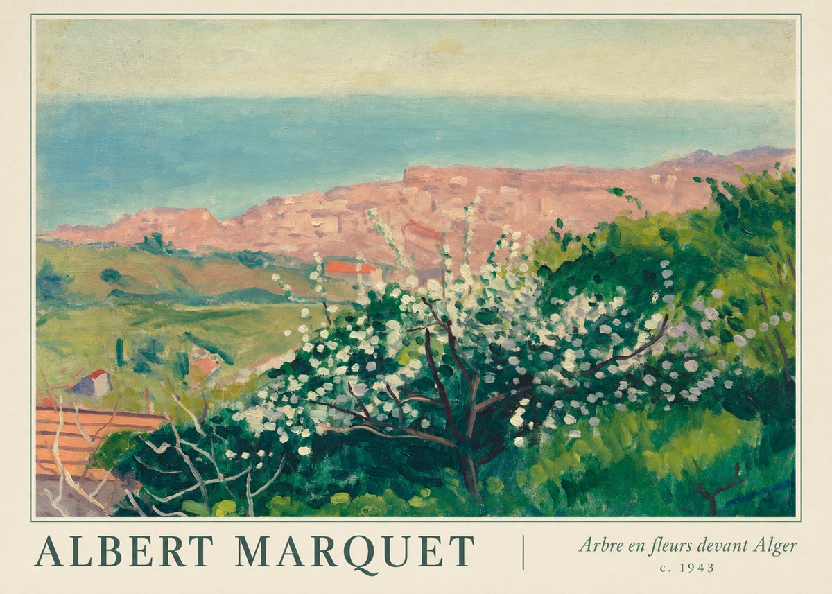 Albert Marquet Arbre En Fleurs Devant Alger No1 - Plakat