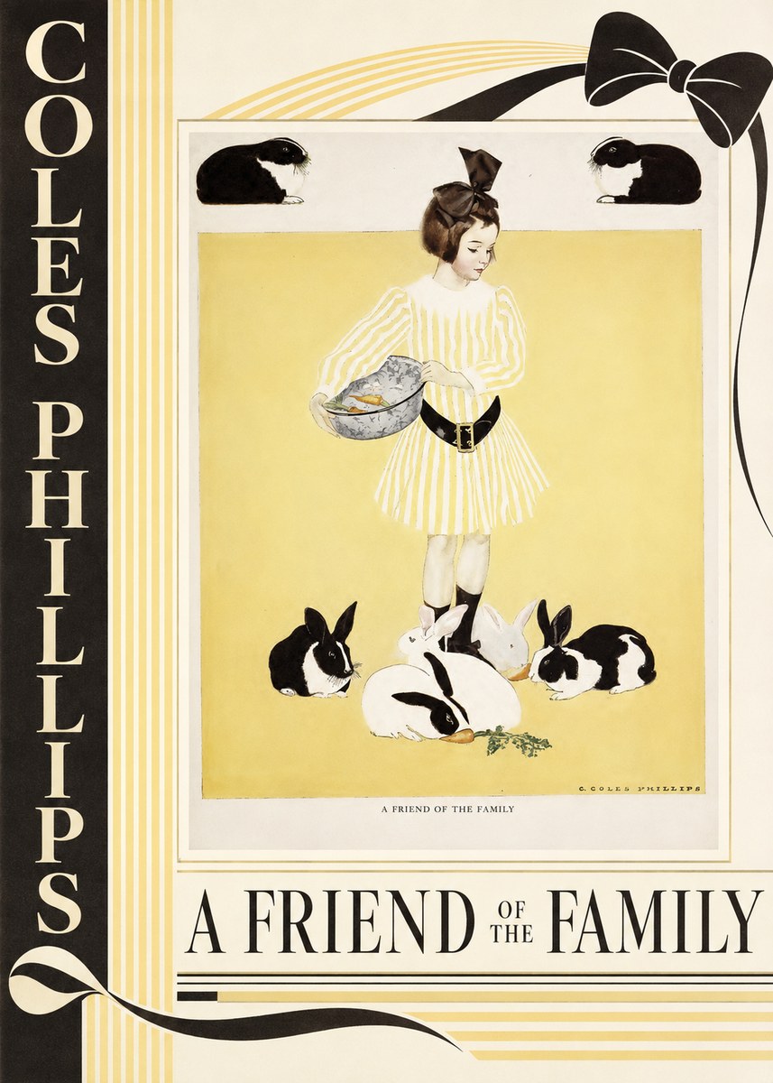 Coles Phillips A Friend of the Family No6 - Plakat