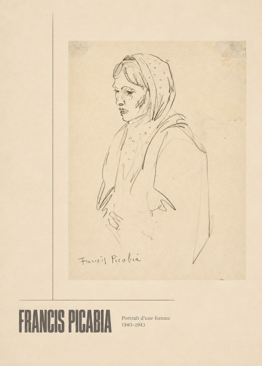 Francis Picabia Portrait D'une Femme No3 - Plakat