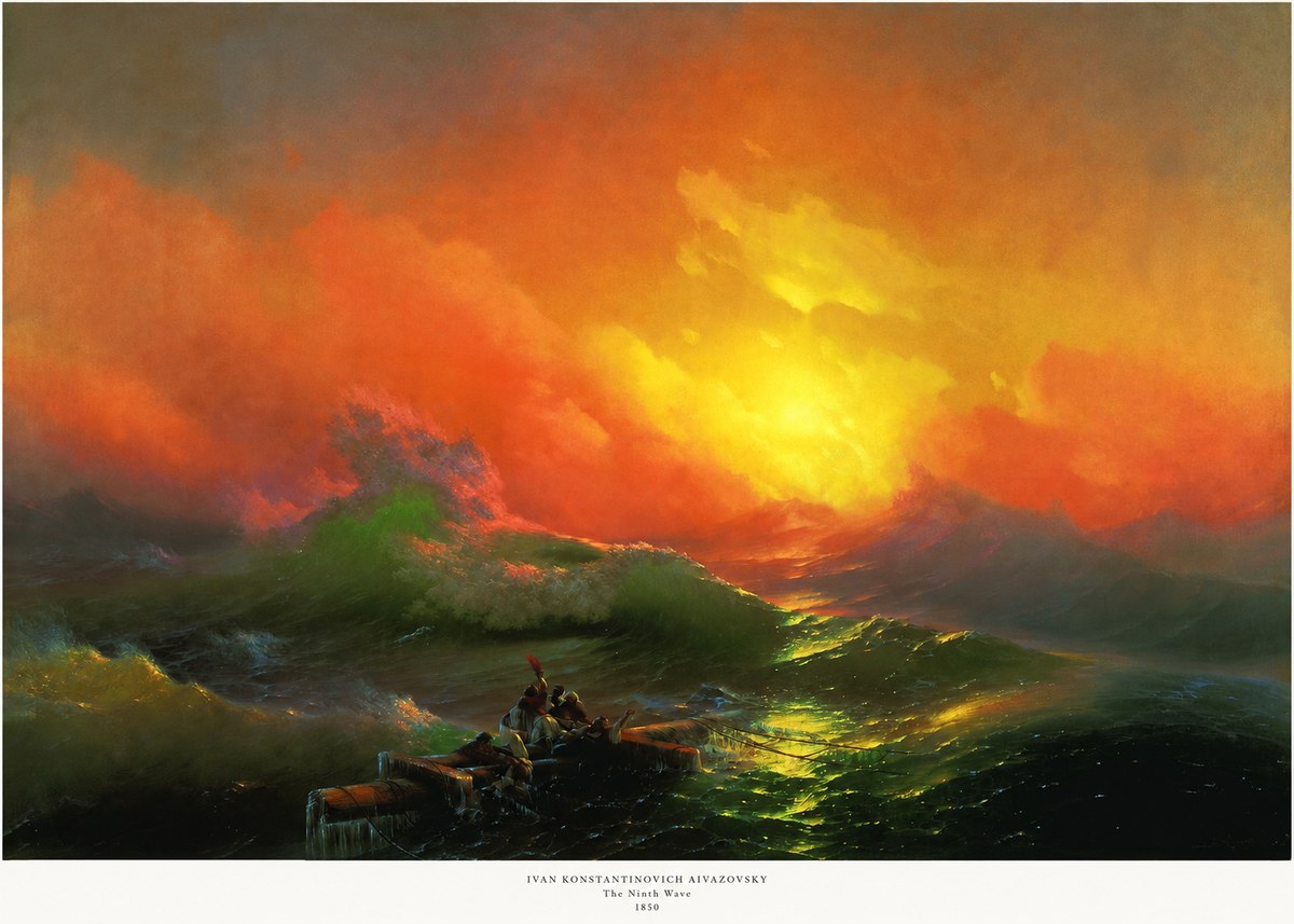 Ivan Konstantinovich Aivazovsky The Ninth Wave I No5 - Plakat