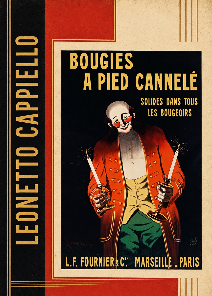 Leonetto Cappiello Bougies a Pied Cannelé No2 - Plakat