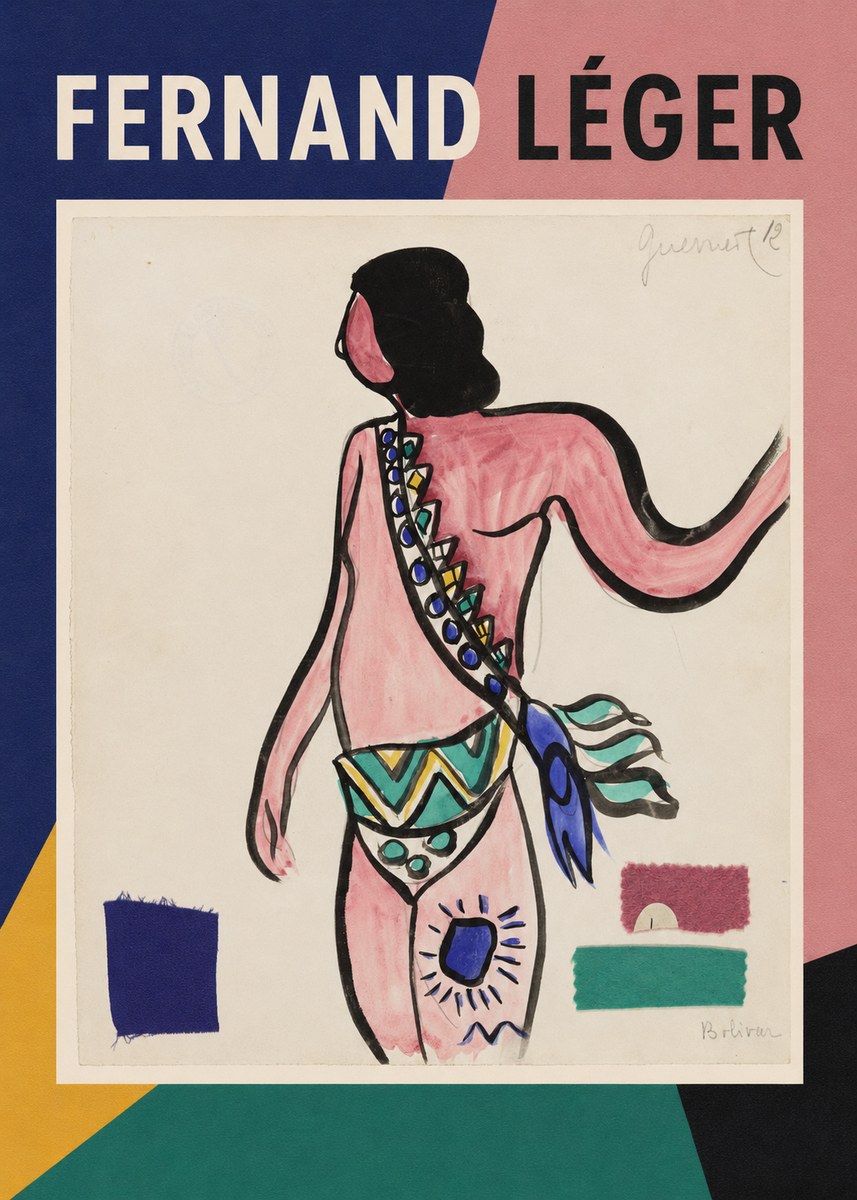 Fernand Léger Costume Design for 'Bolívar' No1 - Plakat