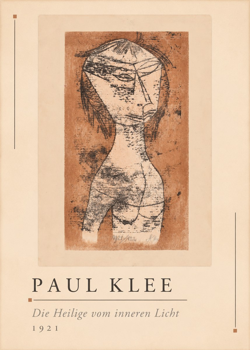 Paul Klee Die Heilige Vom Inneren Licht I No1 - Plakat