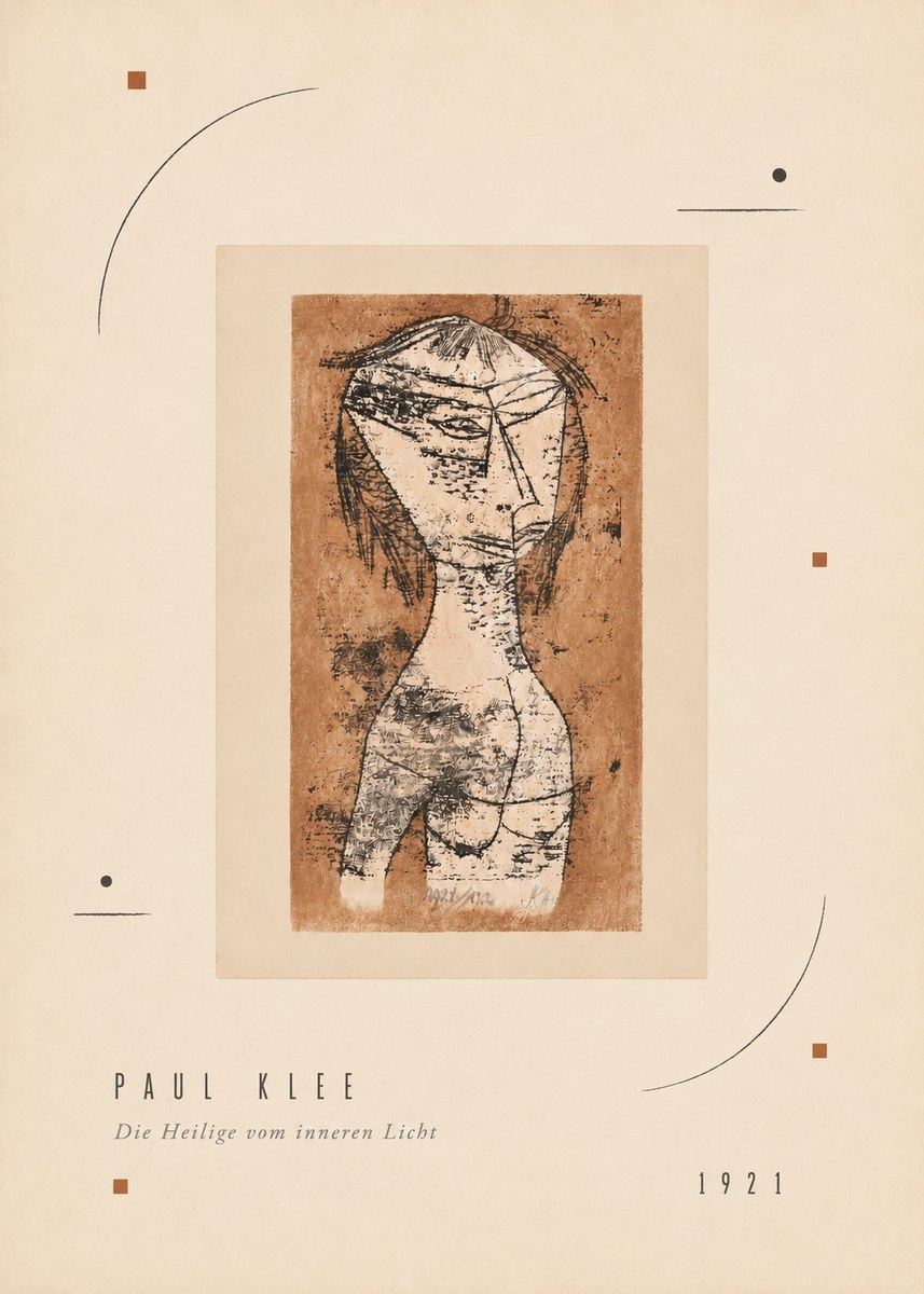 Paul Klee Die Heilige Vom Inneren Licht I No3 - Plakat
