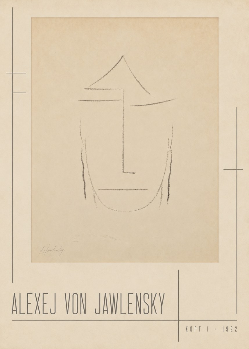 Alexej von Jawlensky Kopf I No2 - Plakat