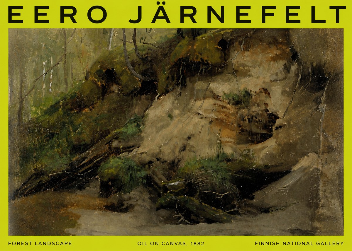 Eero Järnefelt Forest Landscape I No6 - Plakat