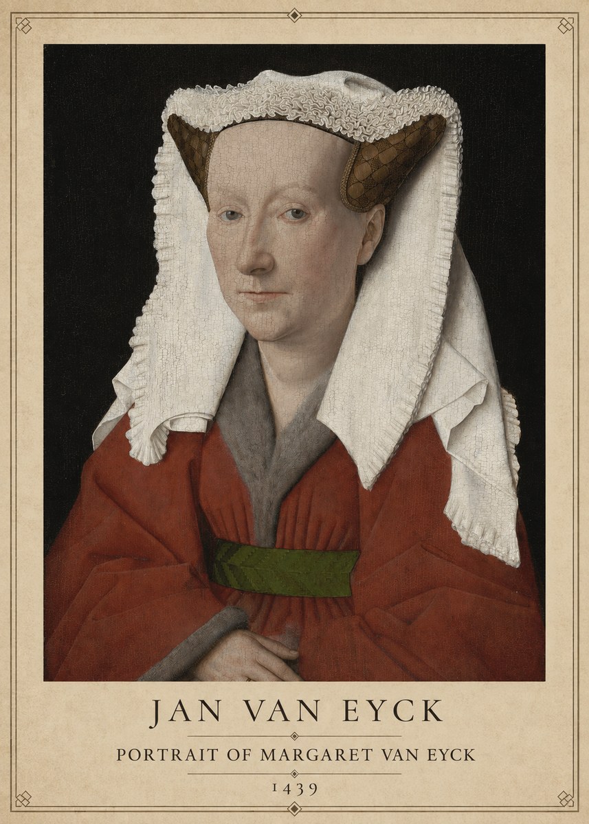 Jan van Eyck Portrait of Margaret Van Eyck I No1 - Plakat