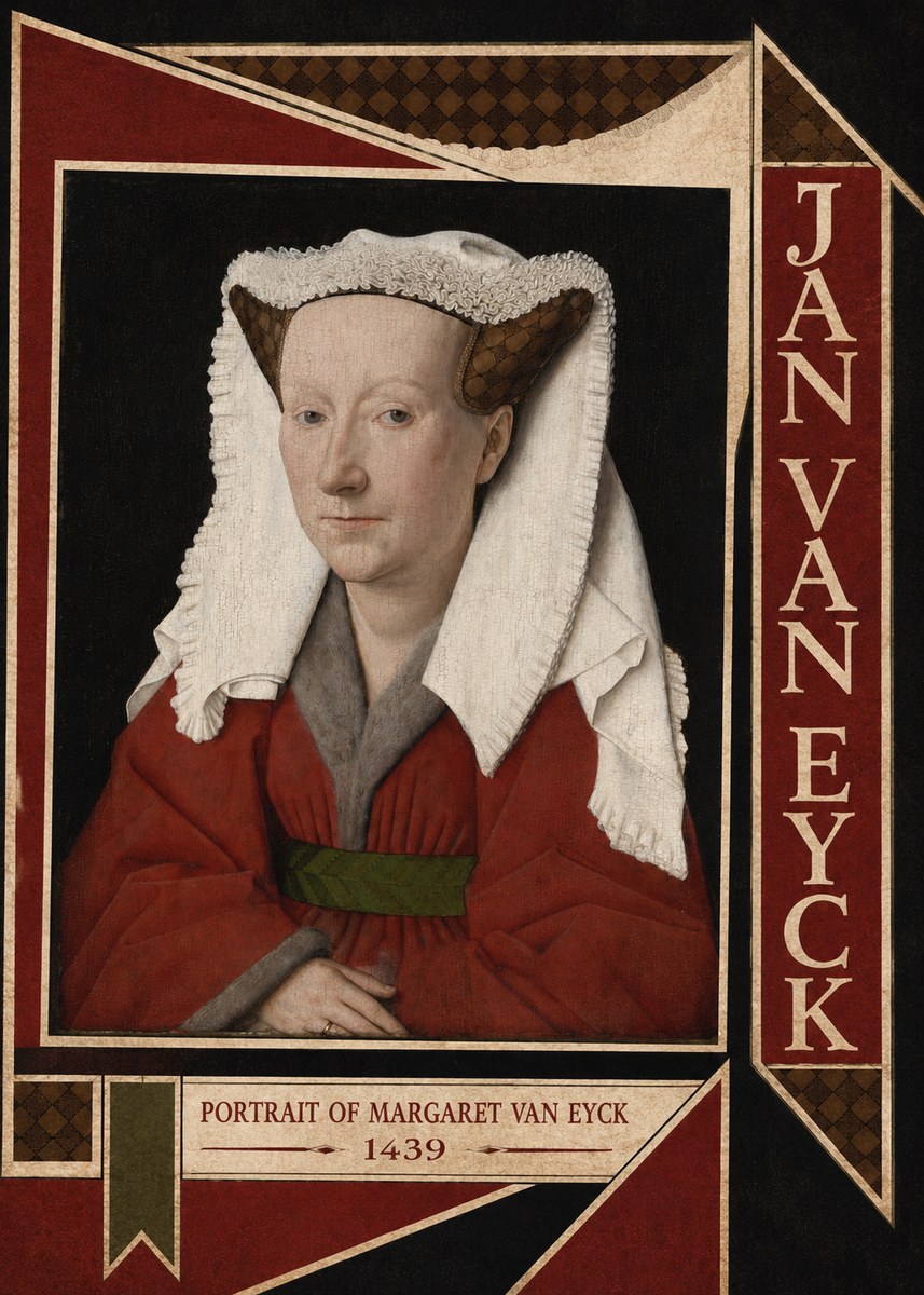 Jan van Eyck Portrait of Margaret Van Eyck I No6 - Plakat