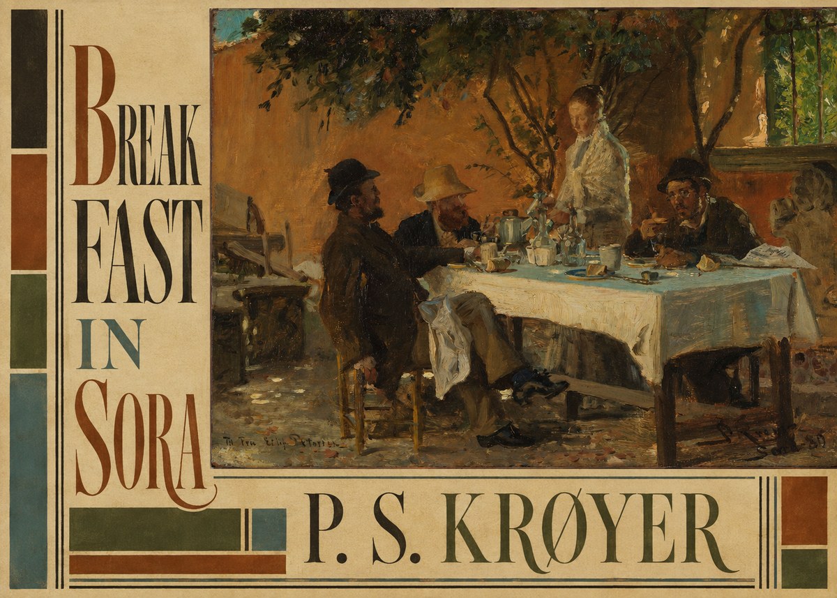 P.S. Krøyer Breakfast in Sora No6 - Plakat