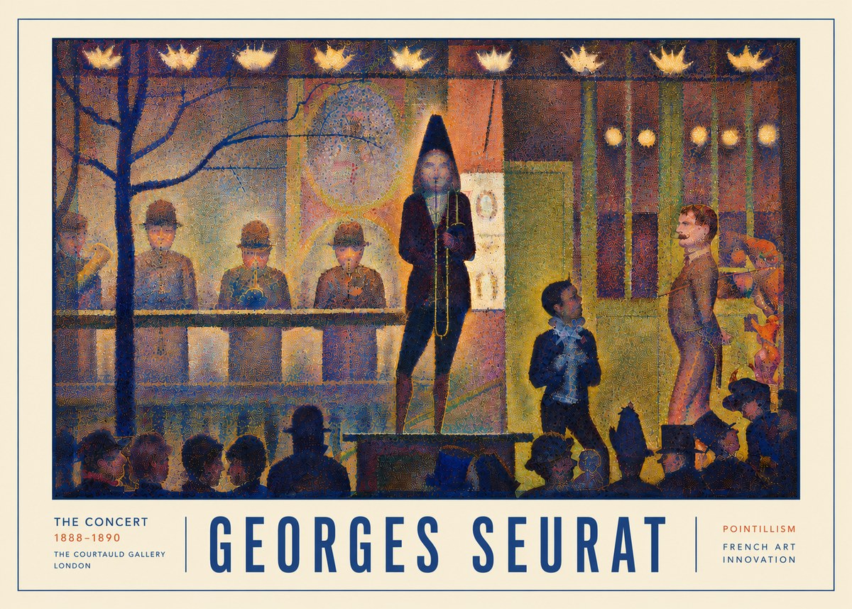 Seurat The Concert No5 - Plakat