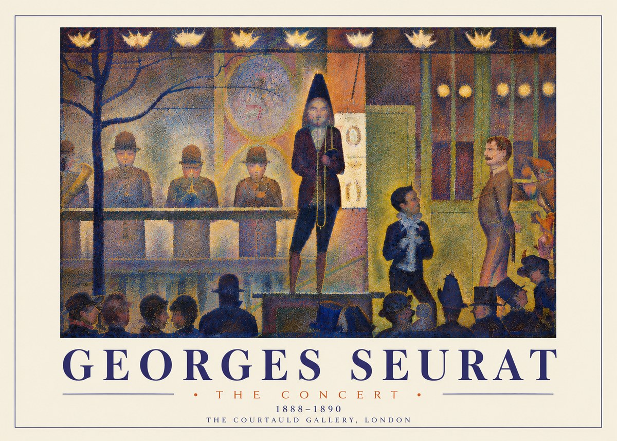Seurat The Concert No6 - Plakat