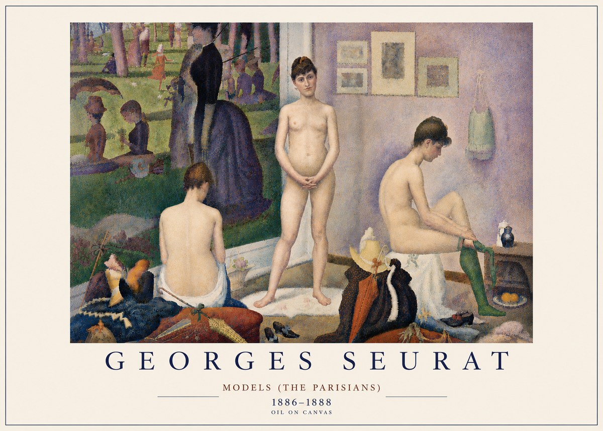 Seurat Models (the Parisians) No6 - Plakat