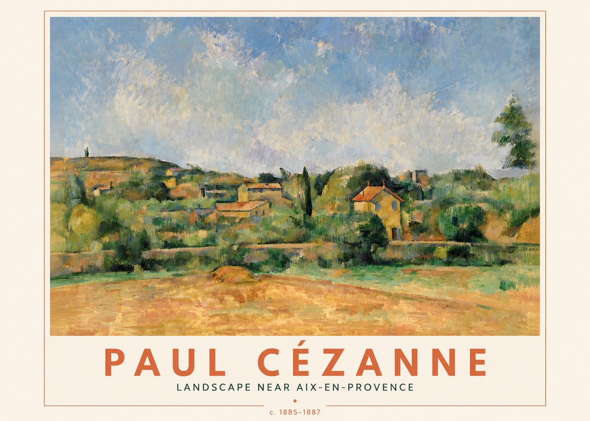 Paul Cézanne Landscape Near Aix-en-provence I No4 - Plakat