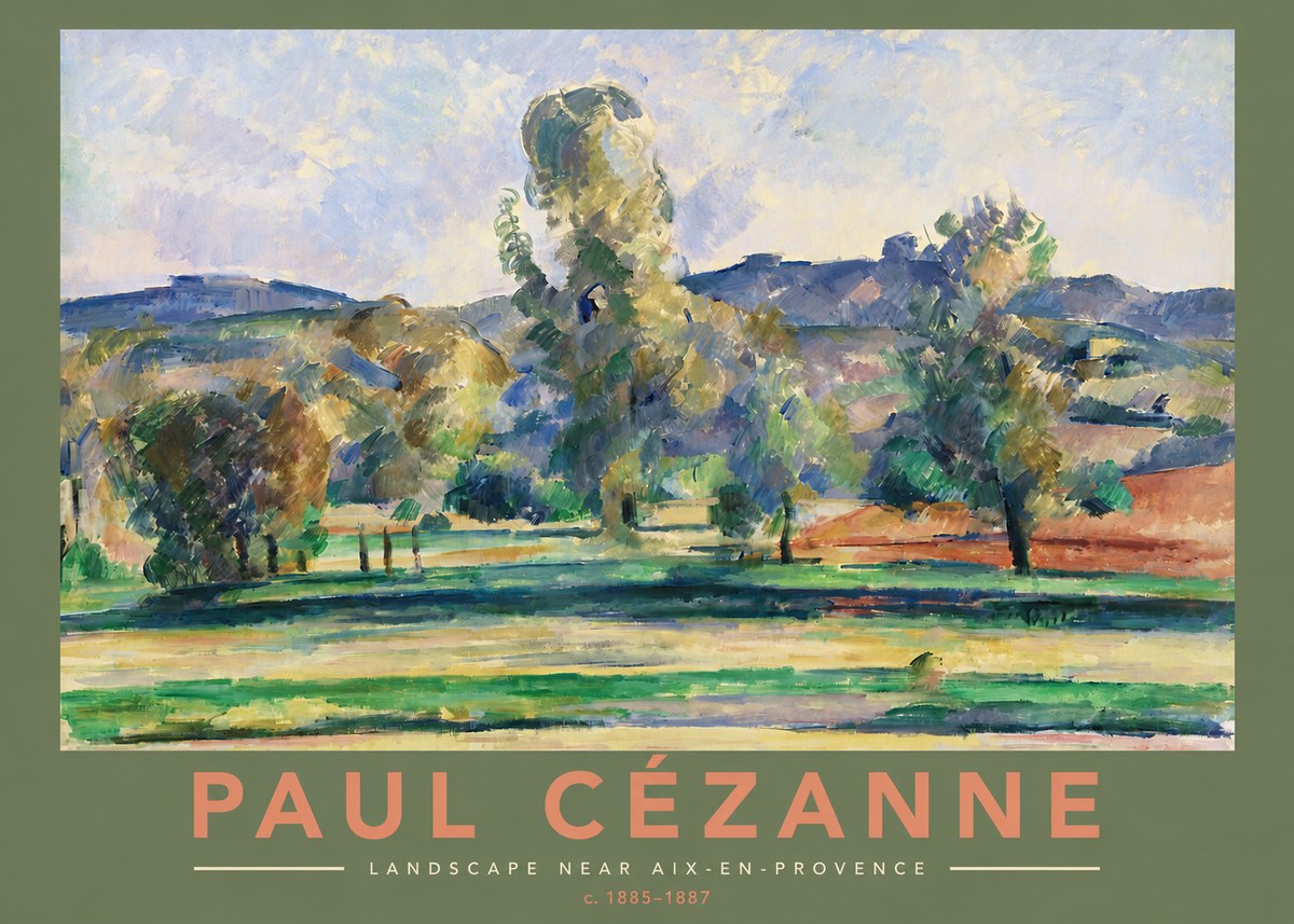 Paul Cézanne Landscape Near Aix-en-provence II No2 - Plakat