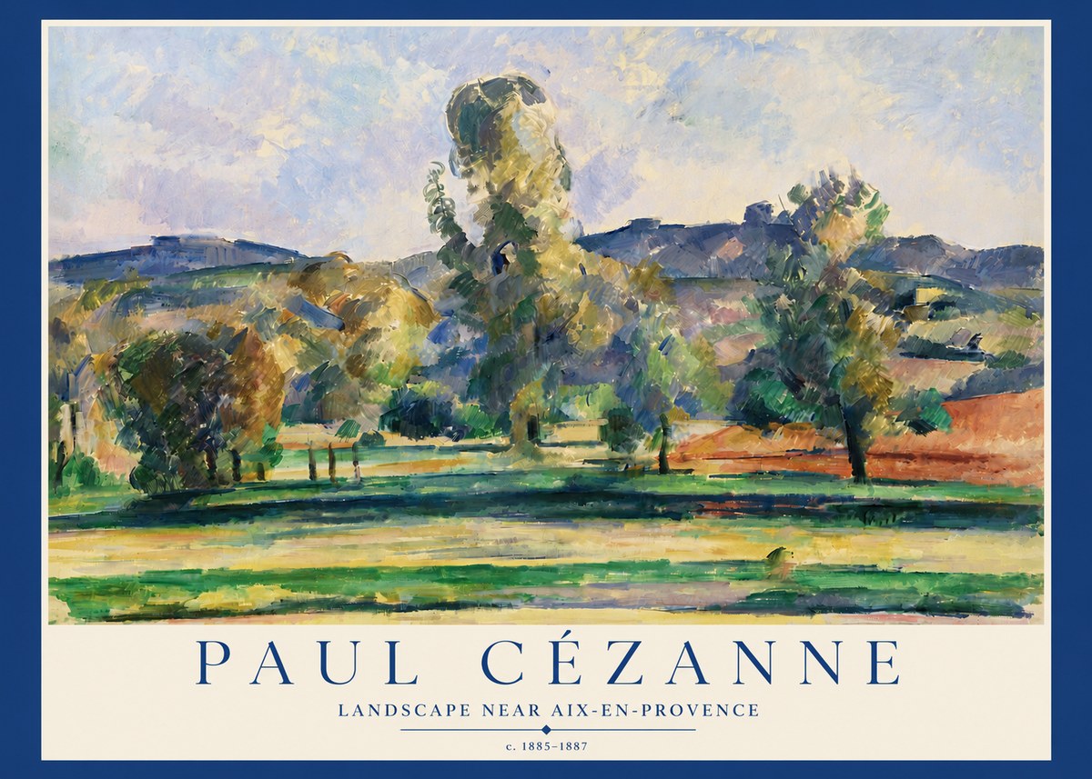 Paul Cézanne Landscape Near Aix-en-provence II No3 - Plakat